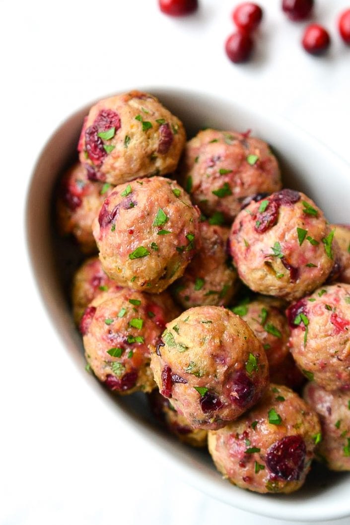 Turkey & Cranberry Meatballs (Paleo Whole30) Every Last Bite
