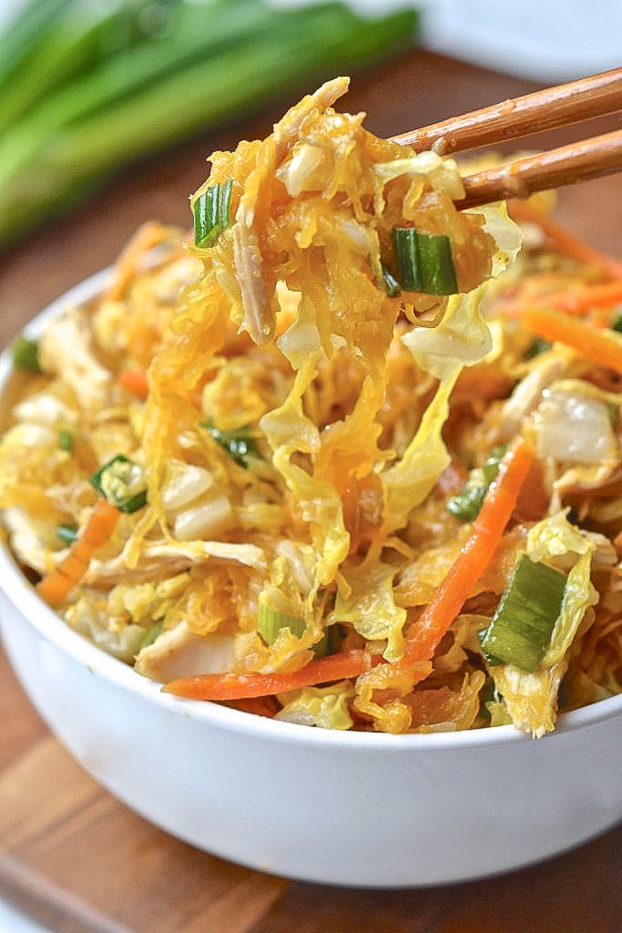 Spaghetti Squash Chow Mein