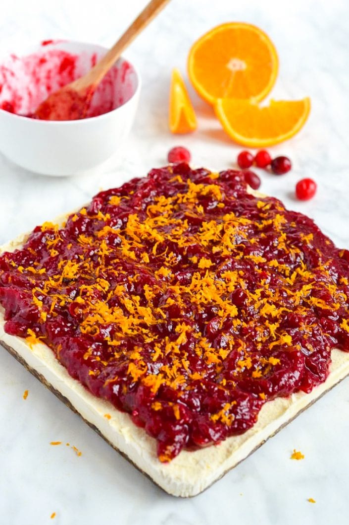 Cranberry Orange Cheesecake Bars | Every Last Bite Cranberry Orange Cheesecake