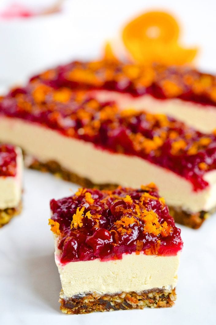 Cranberry Orange Cheesecake Bars | Every Last Bite Cranberry Orange Cheesecake