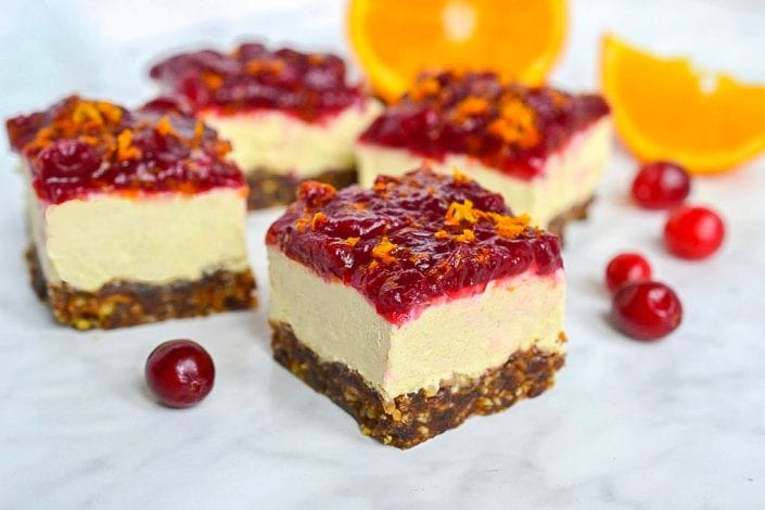 Cranberry Orange Cheesecake Bars | Every Last Bite Cranberry Cheesecake Bars