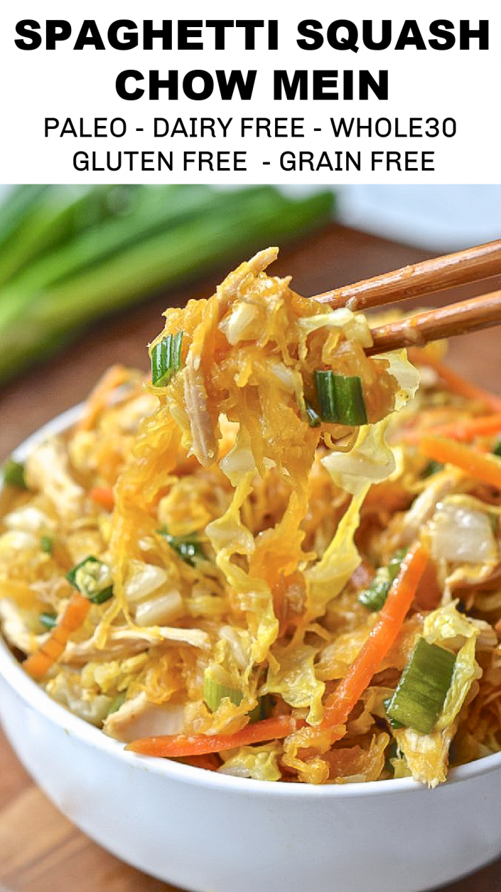 Spaghetti Squash Chow Mein 