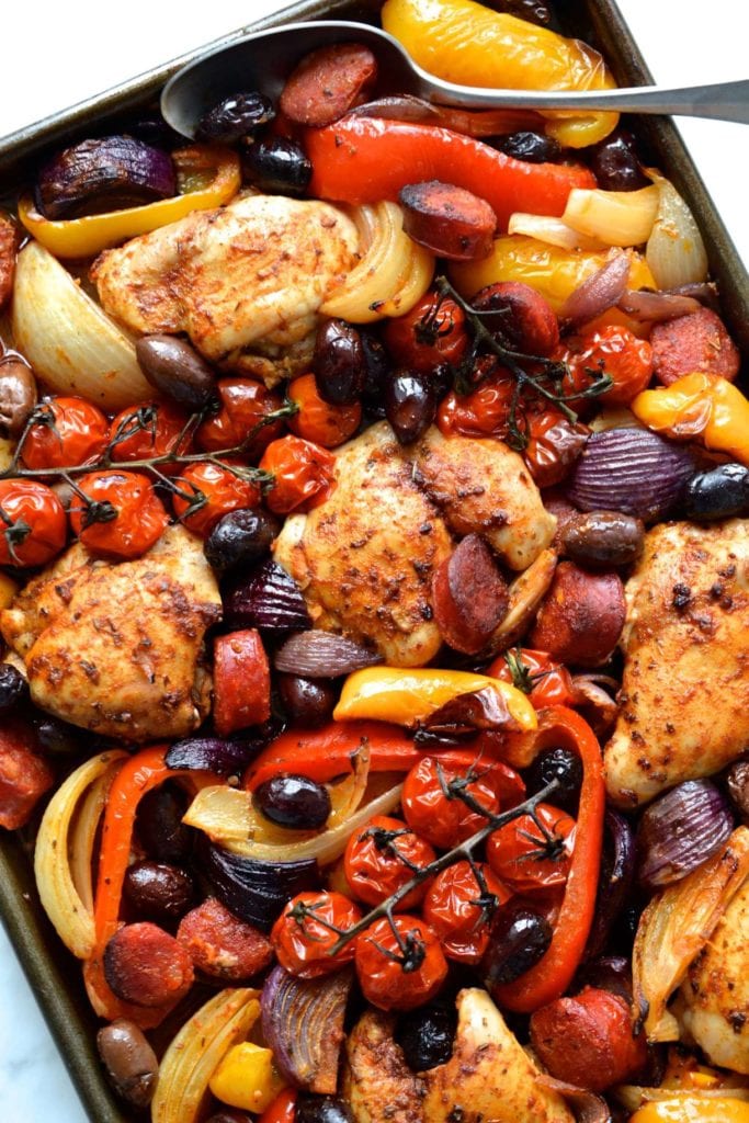 Spanish Chicken Traybake