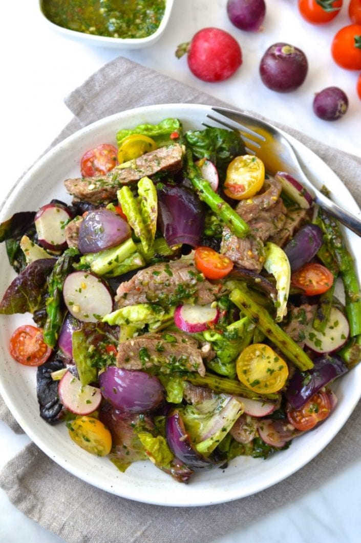 Chimichurri Steak Salad