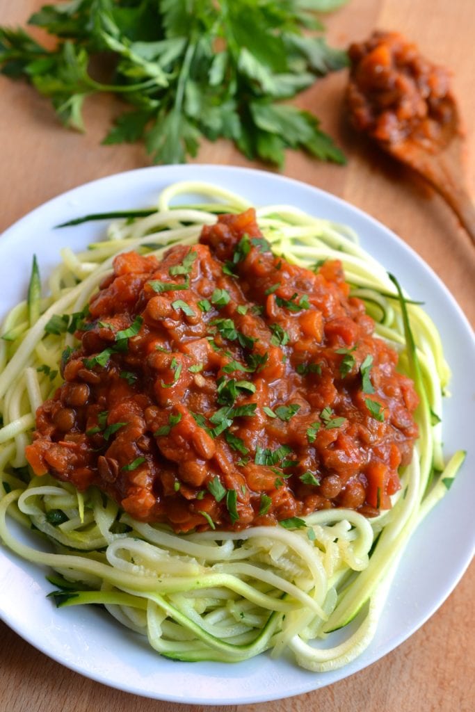 Lentil Ragu (Grain/Gluten Free, Vegan, Dairy Free, SCD Legal)