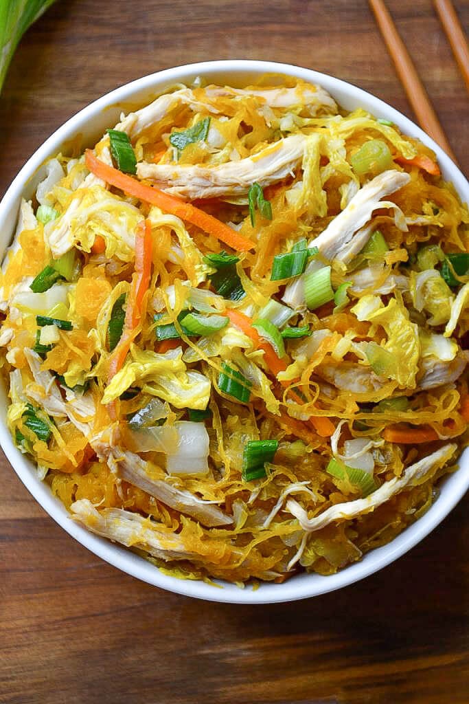 Spaghetti Squash Chow Mein