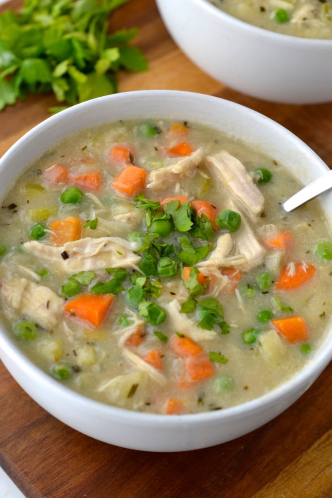 Whole30 Chicken Pot Pie Soup Paleo Grain Gluten Free Dairy Free