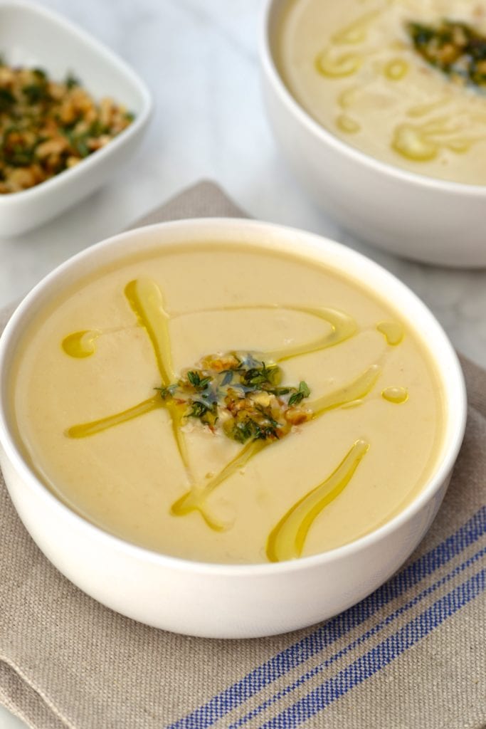 Apple & Celeriac Soup (Vegan, Paleo, Whole30, Dairy Free)