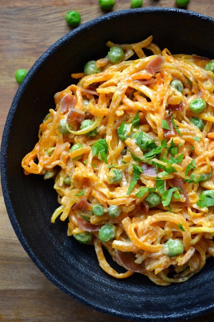 Butternut Squash Pasta with Alfredo Sauce