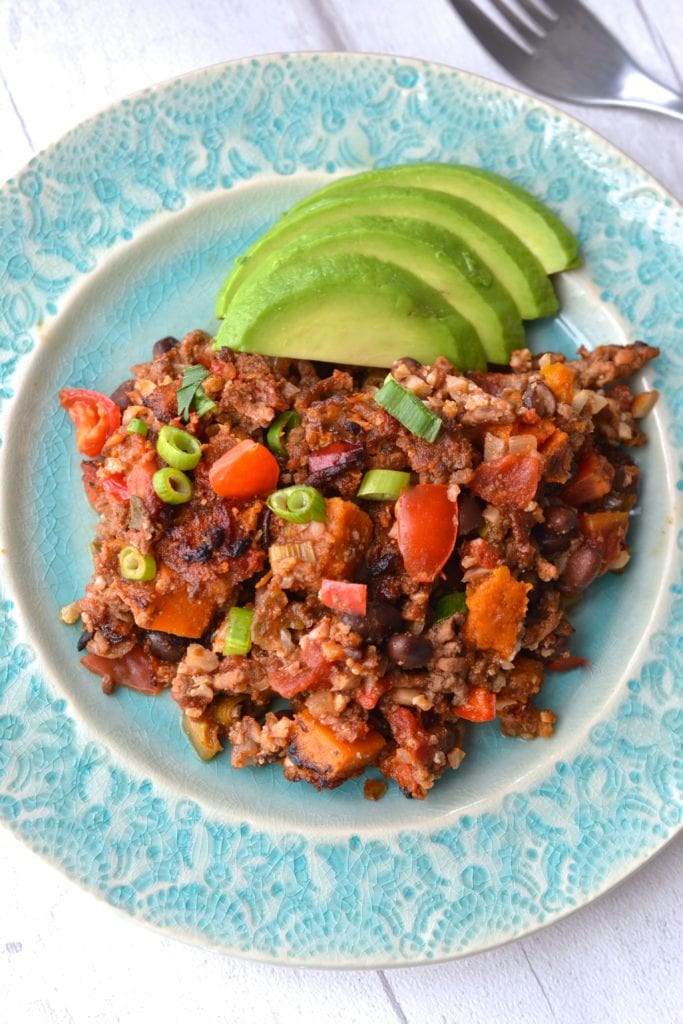 Beef & Cauliflower Rice Mexican Casserole | Every Last Bite Beef & Cauliflower Rice Mexican Casserole