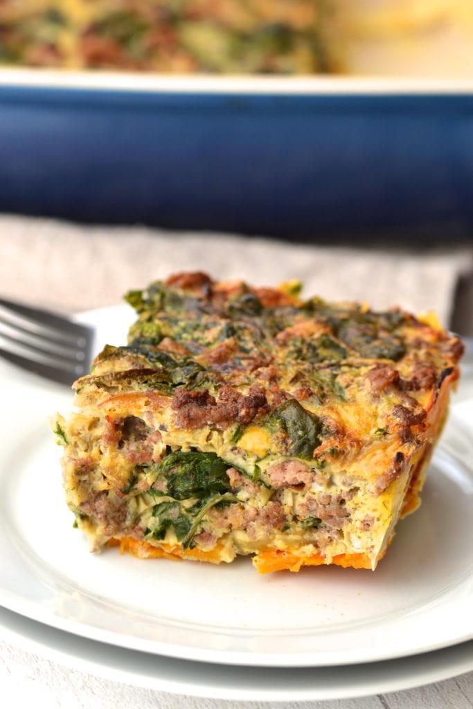 Spinach, Butternut Squash & Turkey Breakfast Casserole | Every Last Bite Whole30 Breakfast Casserole