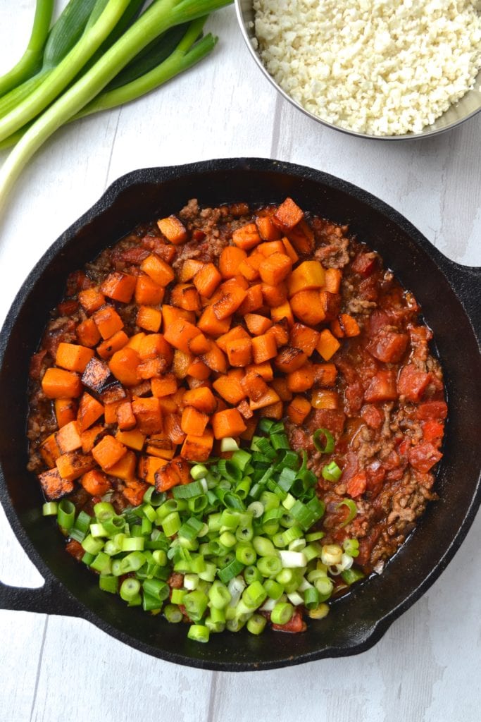 Beef & Cauliflower Rice Mexican Casserole | Every Last Bite Beef & Cauliflower Rice Mexican Casserole