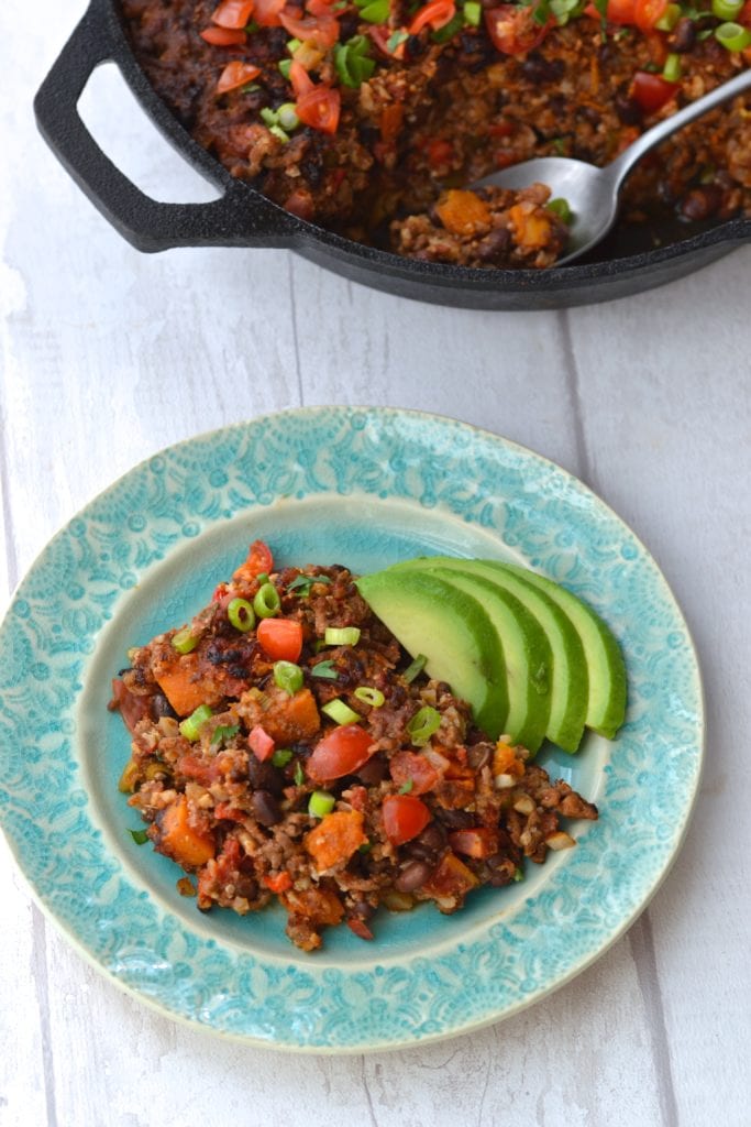 Beef & Cauliflower Rice Mexican Casserole | Every Last Bite