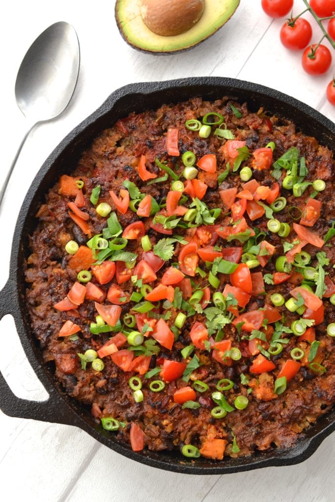 Beef & Cauliflower Rice Mexican Casserole | Every Last Bite Beef & Cauliflower Rice Mexican Casserole