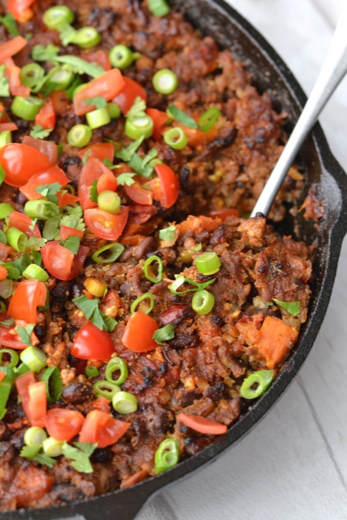 Beef & Cauliflower Rice Mexican Casserole | Every Last Bite Beef & Cauliflower Rice Mexican Casserole