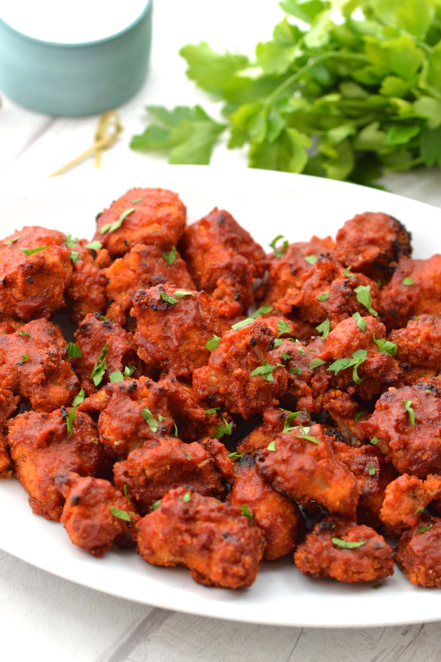 BBQ Cauliflower "Wings" Every Last Bite Healthy Grain Free Recipes