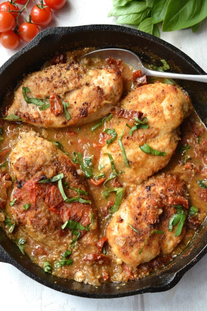 Creamy SunDried Tomato & Basil Chicken (Whole30) Every Last Bite