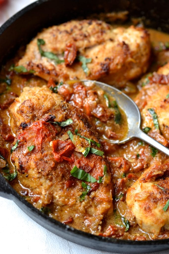 Creamy SunDried Tomato & Basil Chicken (Whole30) Every Last Bite