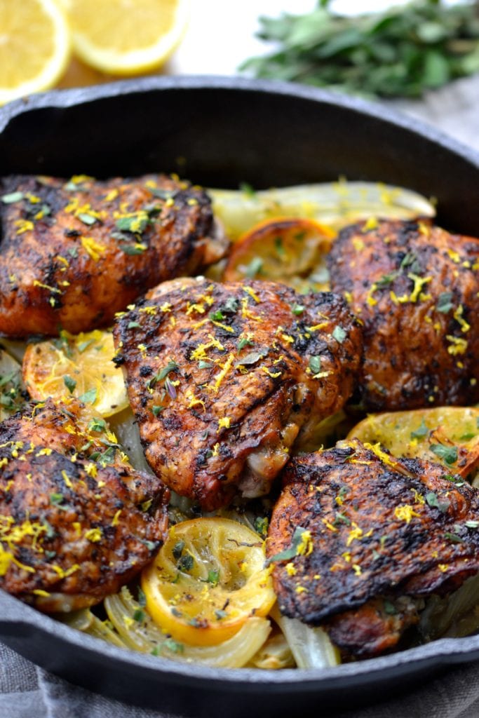 Crispy Lemon & Herb Chicken with Fennel | Every Last Bite