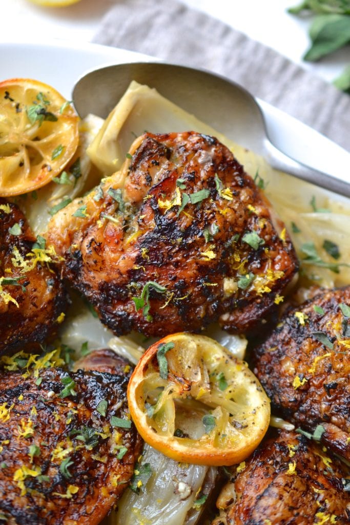Crispy Lemon & Herb Chicken with Fennel Every Last Bite