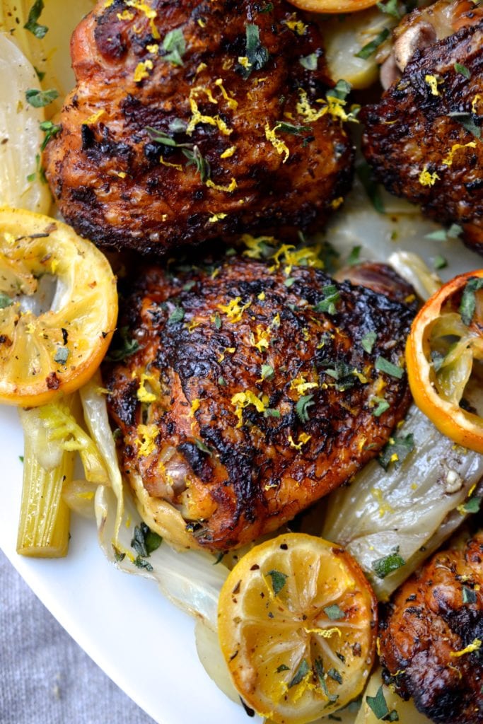 Crispy Lemon & Herb Chicken with Fennel Every Last Bite