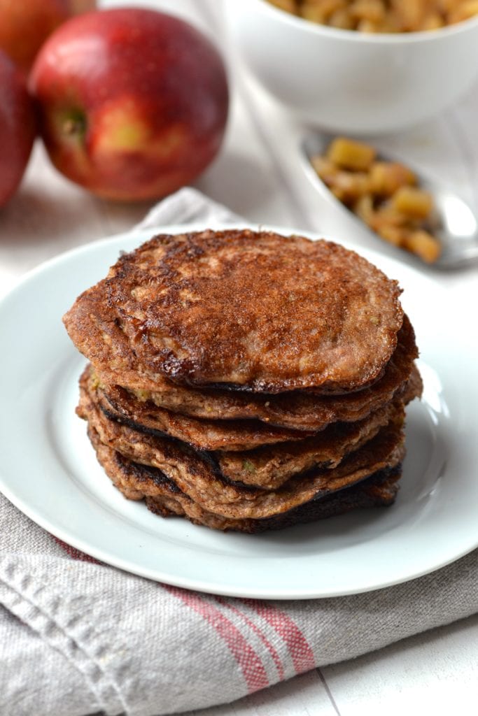 Apple Cinnamon Pancakes | Every Last Bite Paleo Apple Pancakes