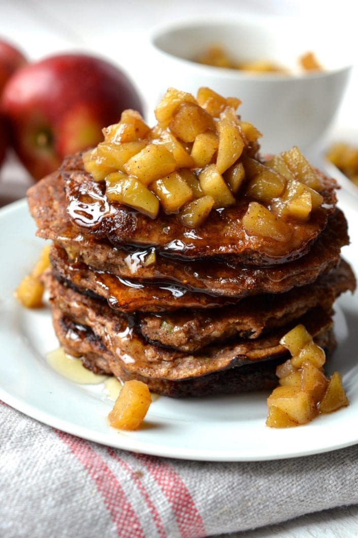 Apple Cinnamon Pancakes | Every Last Bite Paleo Apple Pancakes