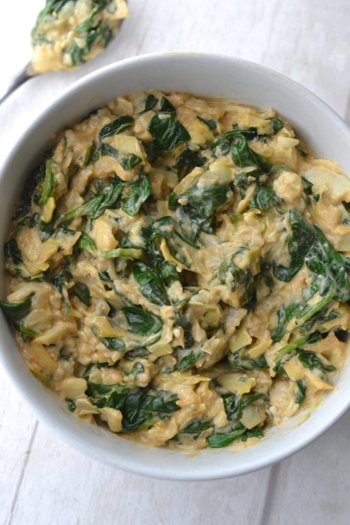 Spinach & Artichoke Stuffed Mushrooms | Every Last Bite Spinach & Artichoke Stuffed Mushrooms