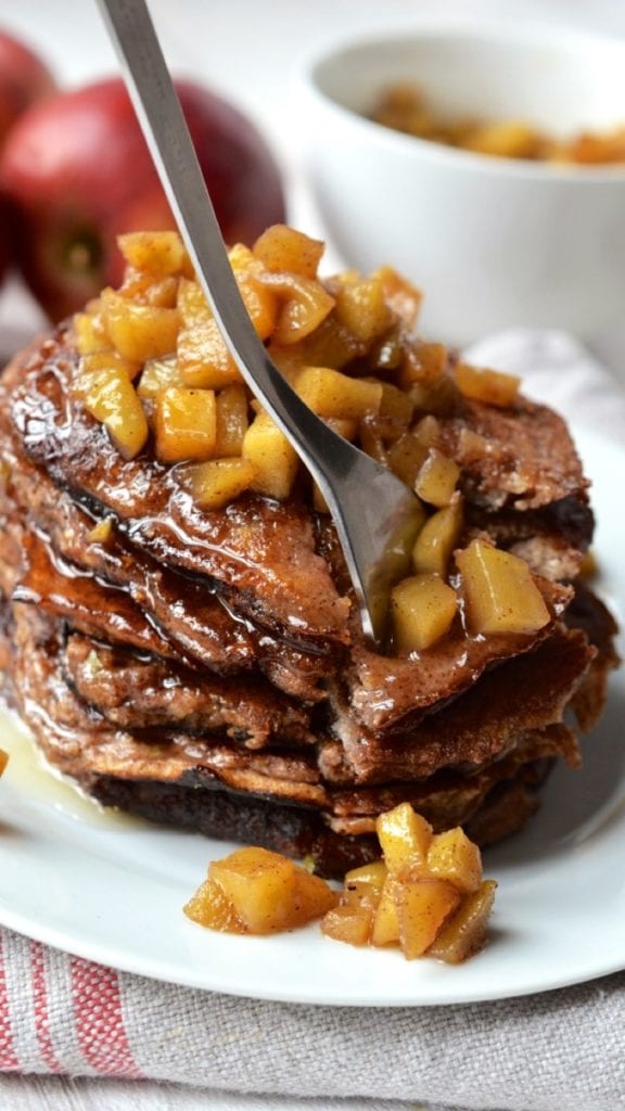 Apple Cinnamon Pancakes | Every Last Bite Paleo Apple Pancakes