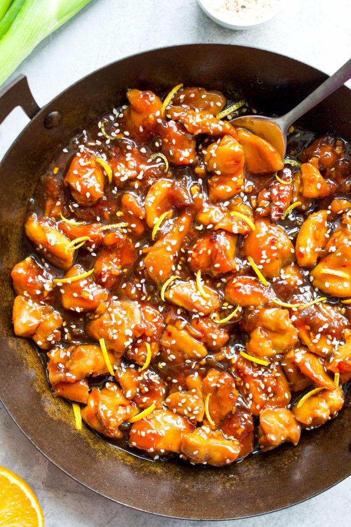Spicy Orange Chicken | Every Last Bite Paleo Orange Chicken