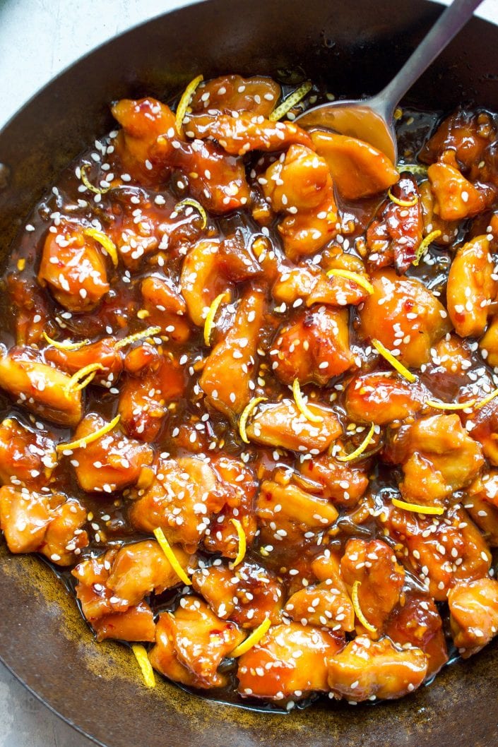 Spicy Orange Chicken | Every Last Bite Paleo Orange Chicken