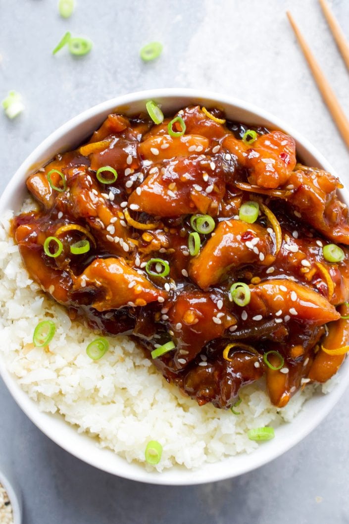 Spicy Orange Chicken | Every Last Bite Paleo Orange Chicken