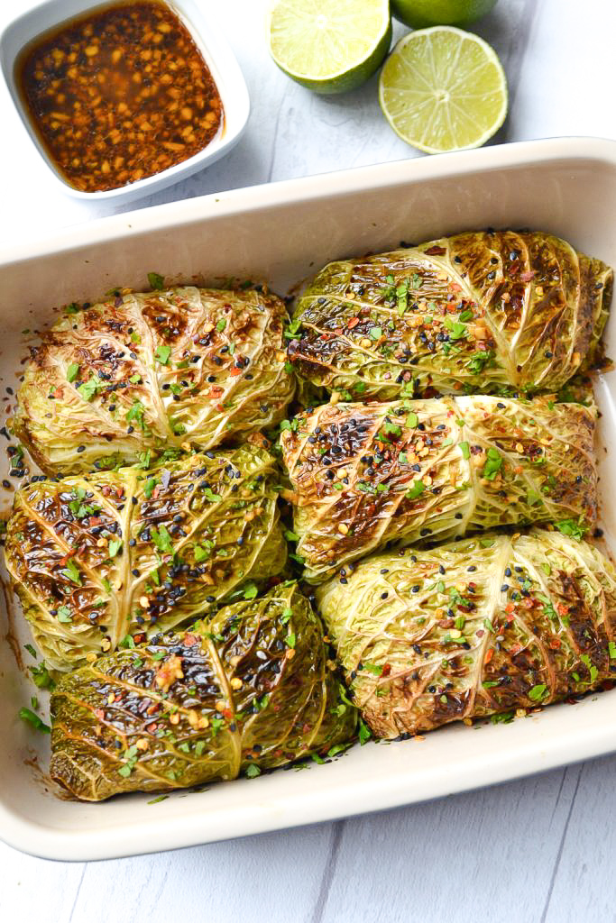 Asian Cabbage Rolls | Every Last Bite Asian Cabbage Rolls