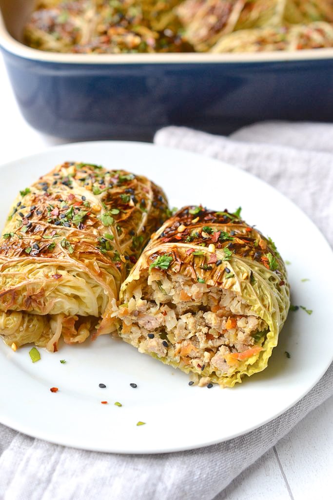 Asian Cabbage Rolls | Every Last Bite Whole30 Cabbage Rolls