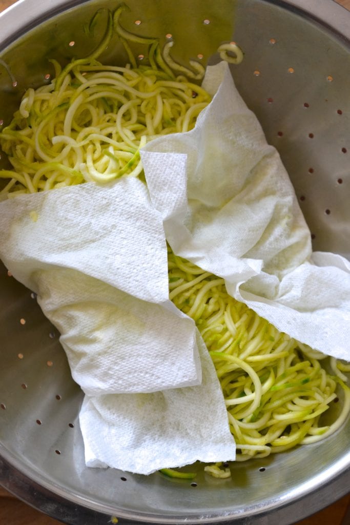 Pesto Zoodle & Prosciutto Salad 