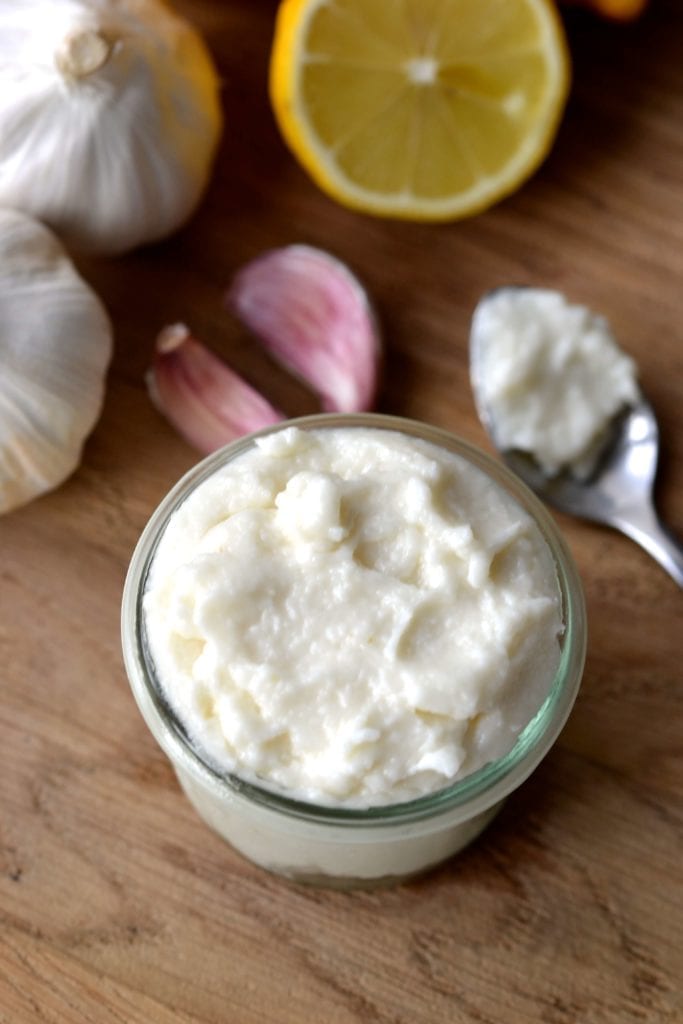Egg Free Garlic Aioli (aka Toum)