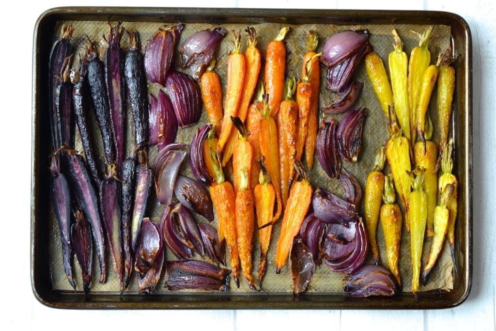Roasted Carrot Salad with Spiced Tahini Dressing | Every Last Bite