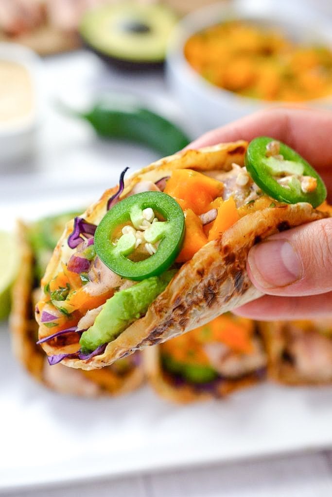 Seared Tuna Tacos with Mango Jalapeno Salsa | Every Last Bite Seared Tuna Tacos with Mango Jalapeno Salsa