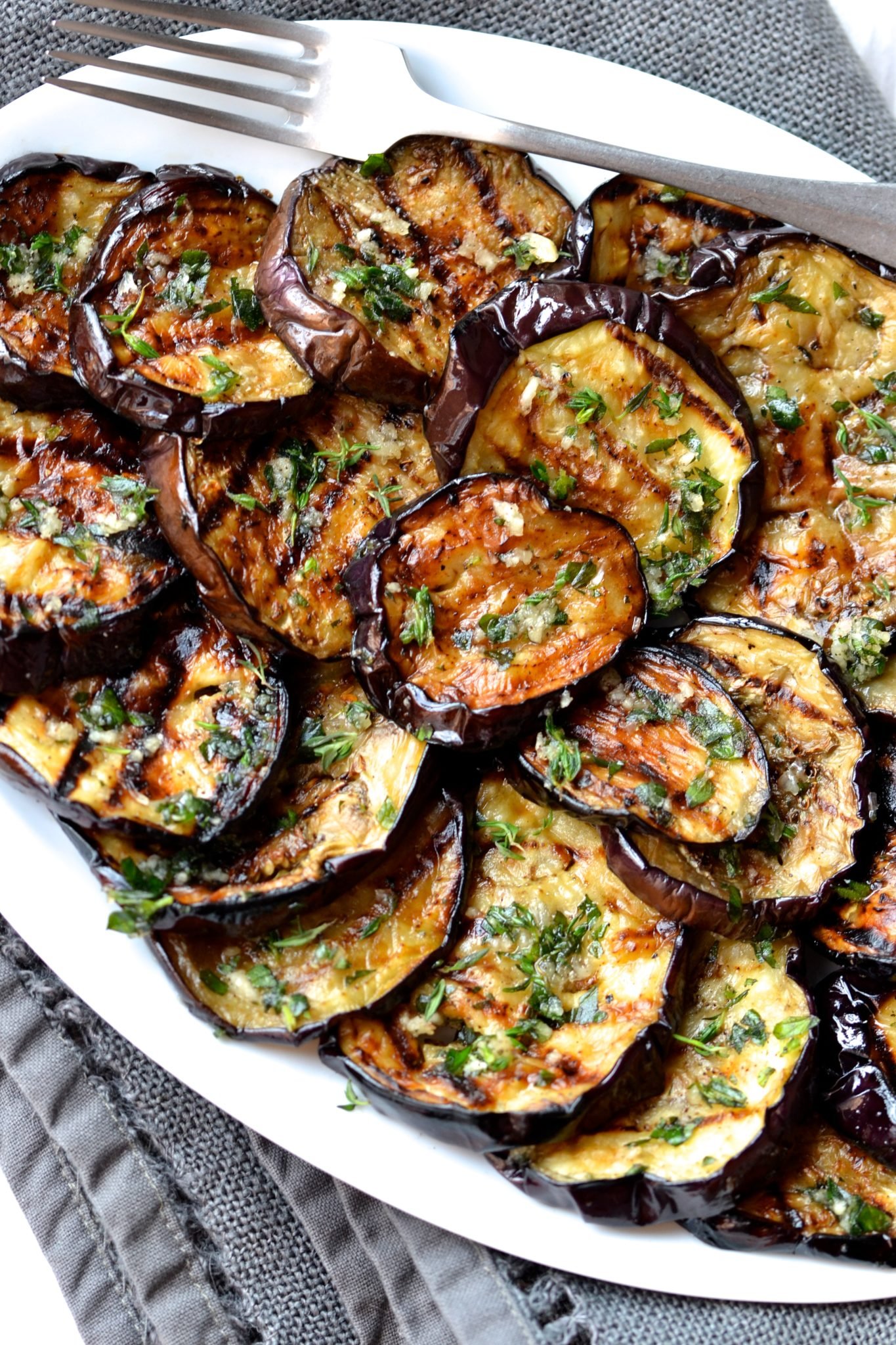 Easy Grilled Eggplant - The Plant Based School