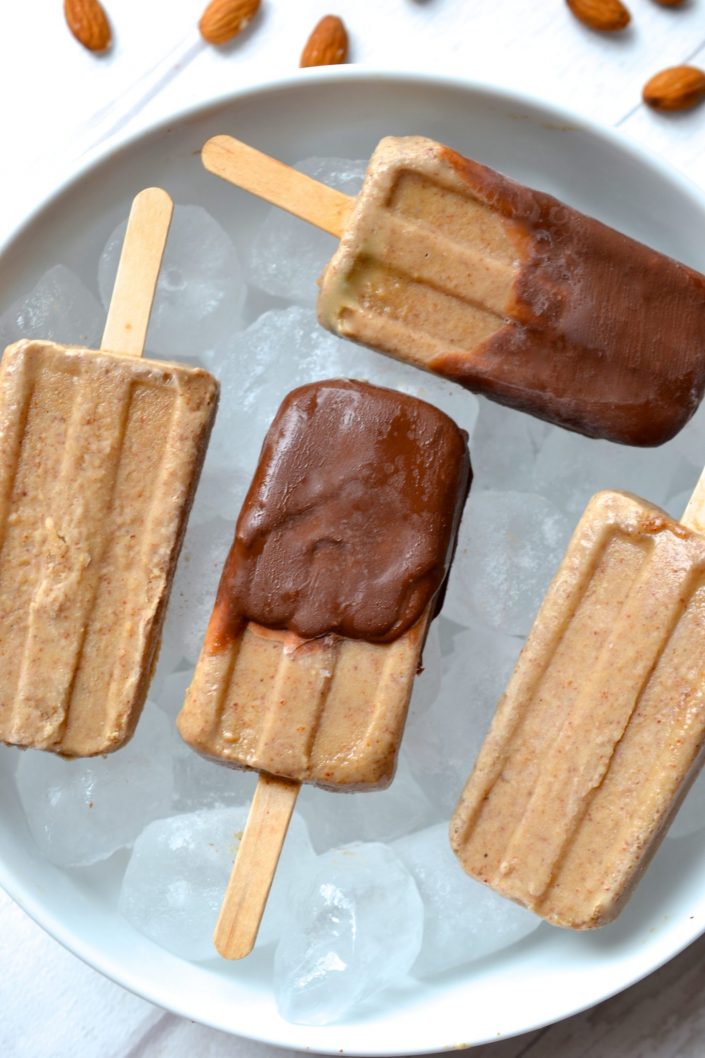 Almond Butter Banana Popsicles | Every Last Bite Almond Butter Banana Popsicles