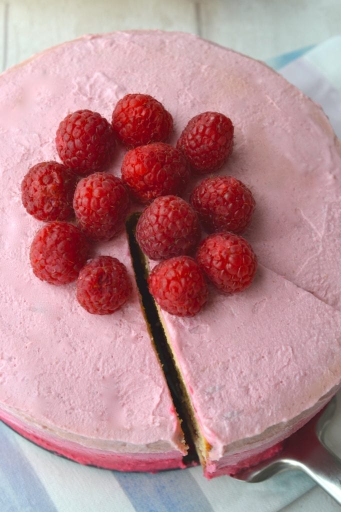 Lemon Layered Cake with Strawberry and Ombre Icing | Every Last Bite Lemon Layered Cake with Strawberry and Ombre Icing