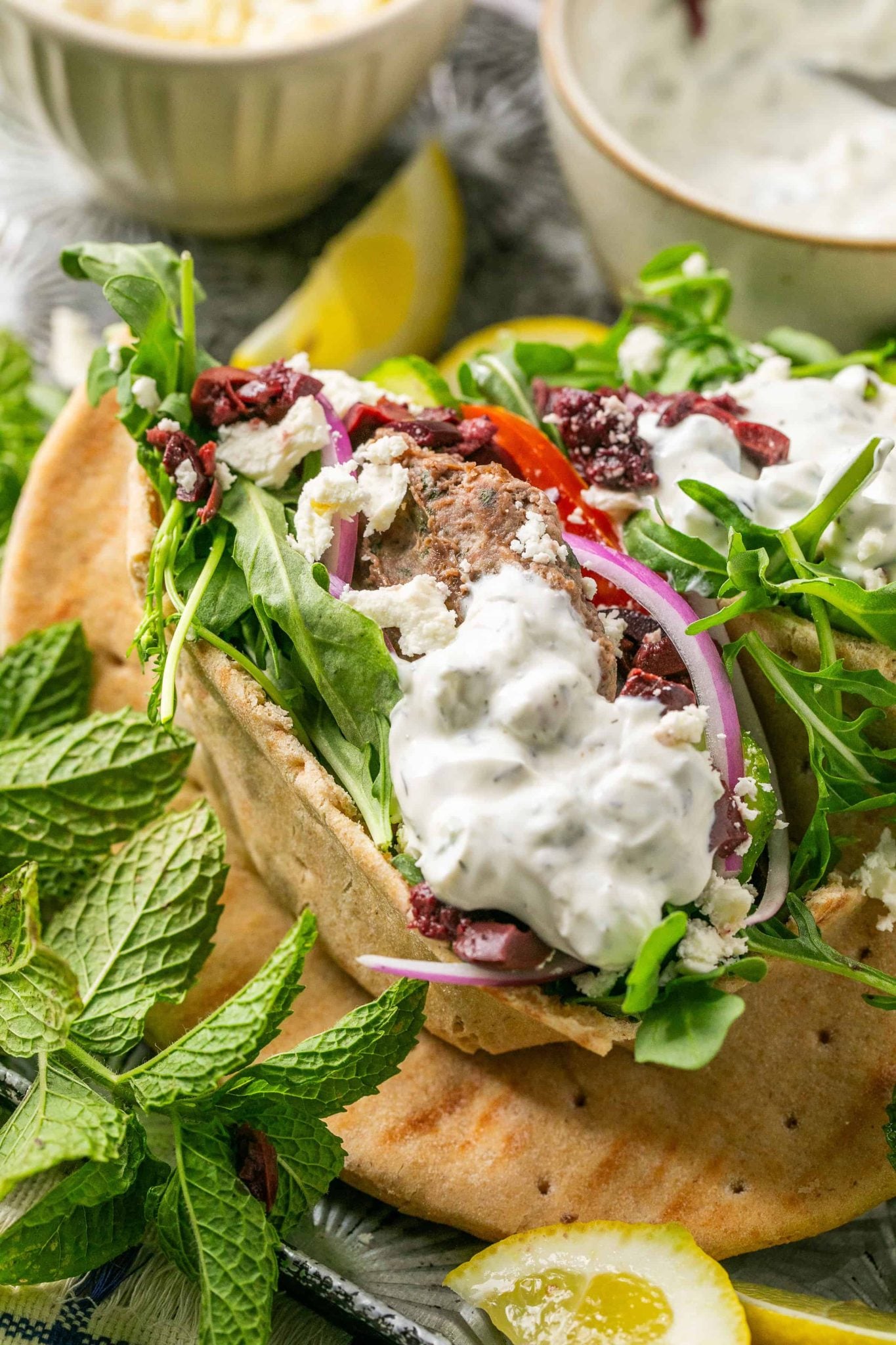 Greek Lamb Burgers