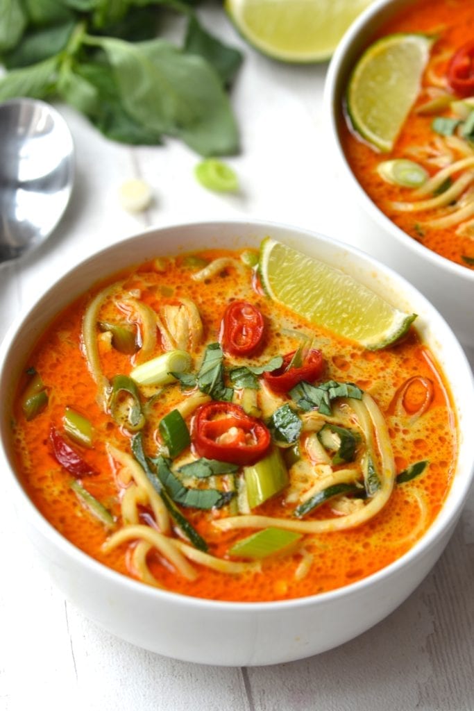 Thai Curry Noodle Soup Whole30 Paleo Every Last Bite