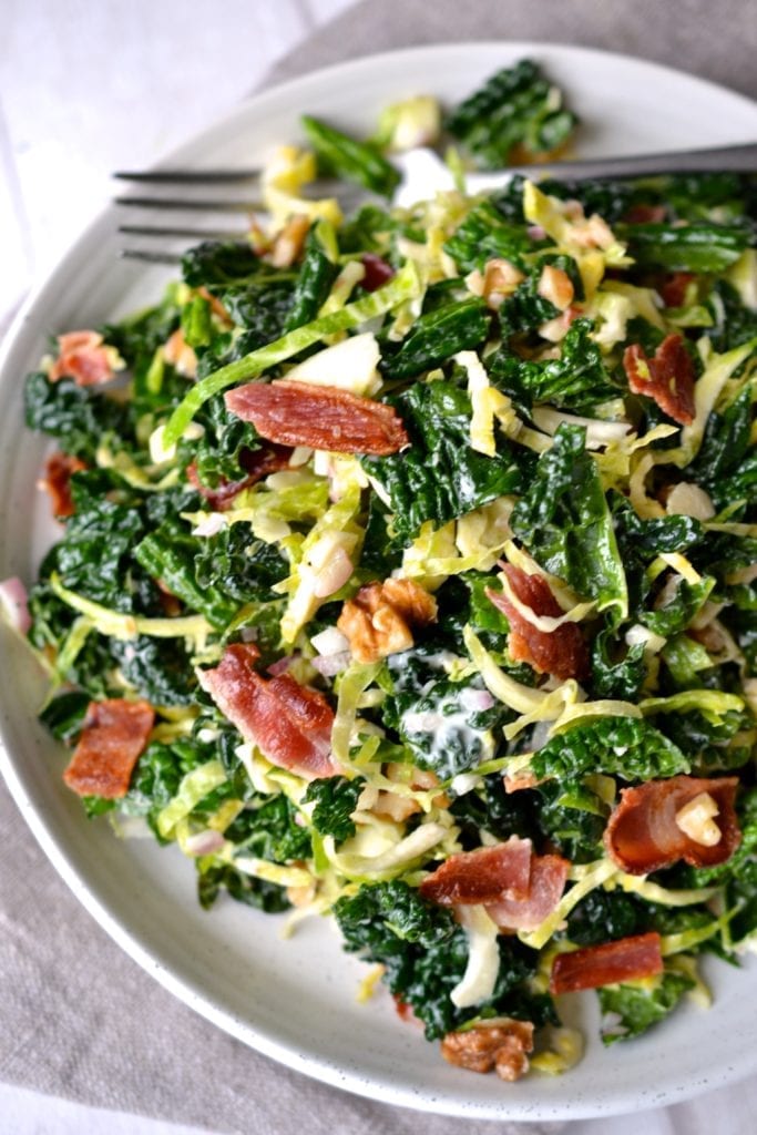 brussel sprout kale salad