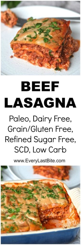 Classic Beef Lasagna Whole30 Lasagna