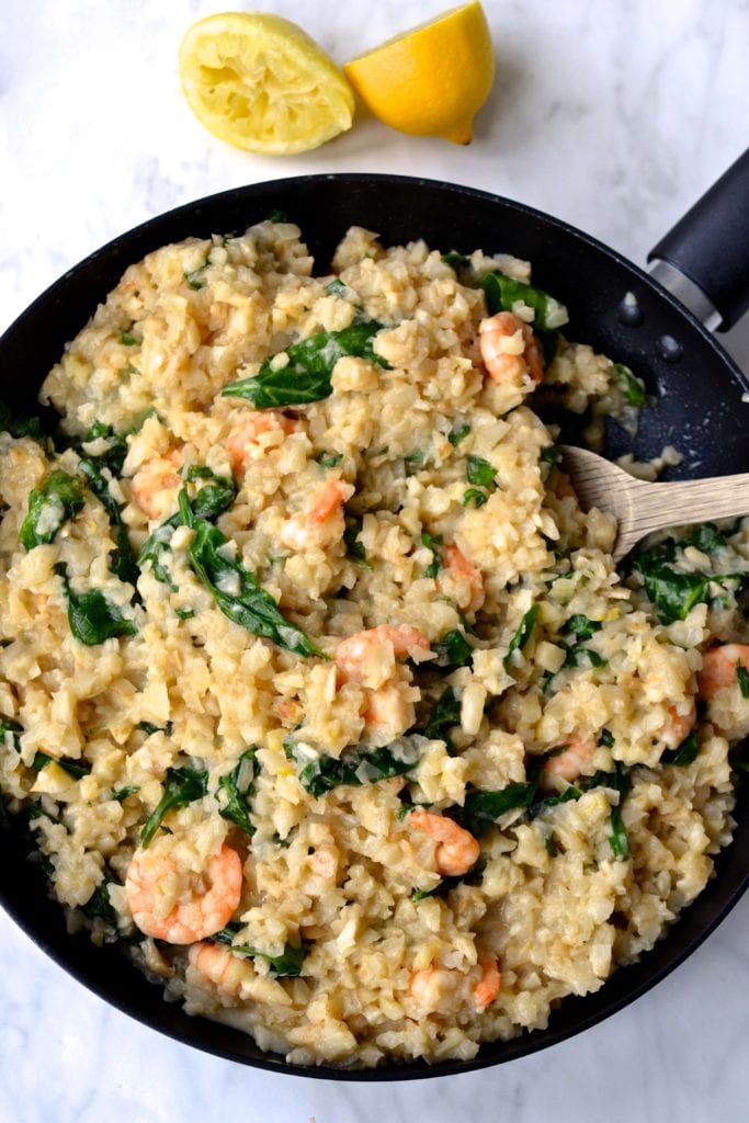 Lemon, Shrimp & Spinach Risotto | Every Last Bite Lemon, Shrimp & Spinach Risotto