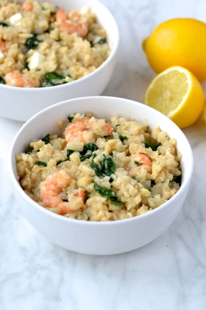 Lemon, Shrimp & Spinach Risotto | Every Last Bite Lemon, Shrimp & Spinach Risotto