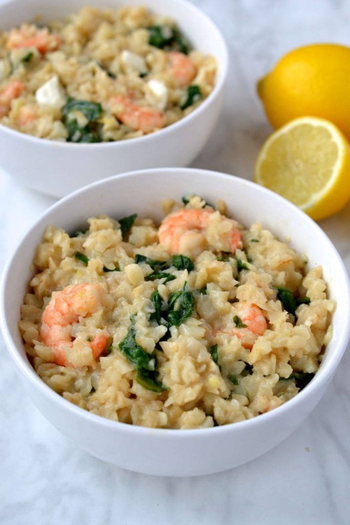 Lemon, Shrimp & Spinach Risotto | Every Last Bite Lemon, Shrimp & Spinach Risotto