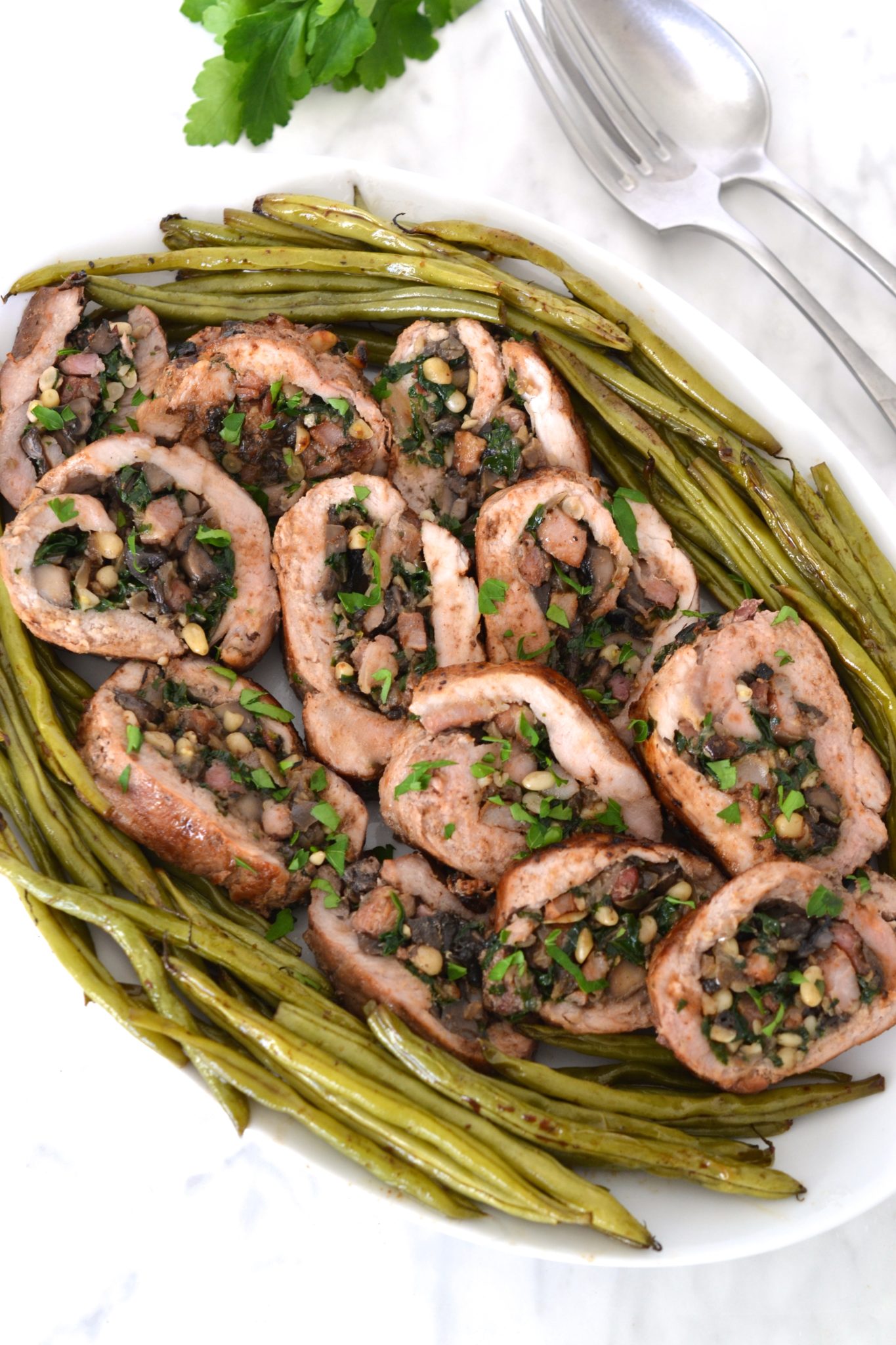 Mushroom and Bacon Stuffed Pork Tenderloin-image
