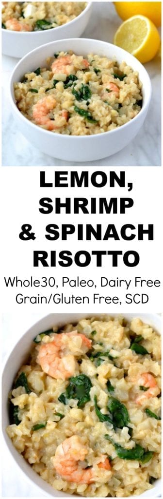 Lemon, Shrimp & Spinach Risotto | Every Last Bite Lemon, Shrimp & Spinach Risotto